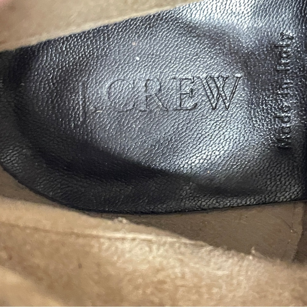 J. Crew Women’s Size 10 Tan Suede Wedge Bootie. Made in 🇮🇹 Italy. Lace up - Picture 9 of 9
